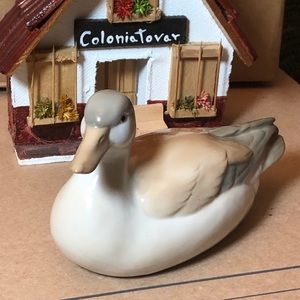 Vintage porcelain duck